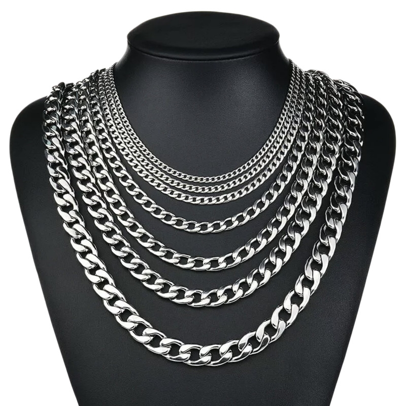 YQ 3MM-10MM 316L Stainless Ste - огляд і ціна Men Accessories Neck Chain